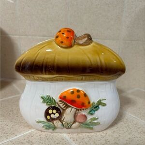 Merry mushroom napkin holder vintage 1978 Sears